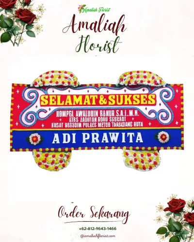 Karangan Bunga Ucapan Selamat di Salit